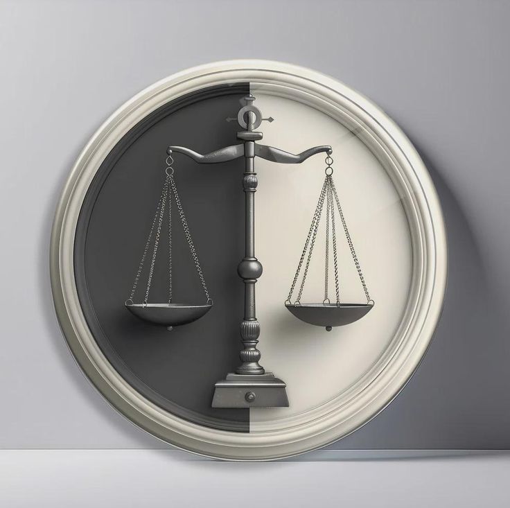 Scales of Justice Round Tempered Glass Print _ Art _ Wall Decoration _ Gift _ Nature _ Wild_